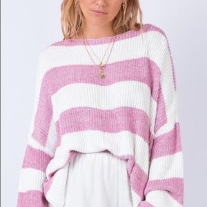 PRINCESS POLLY pink and white striped sweater💗💗